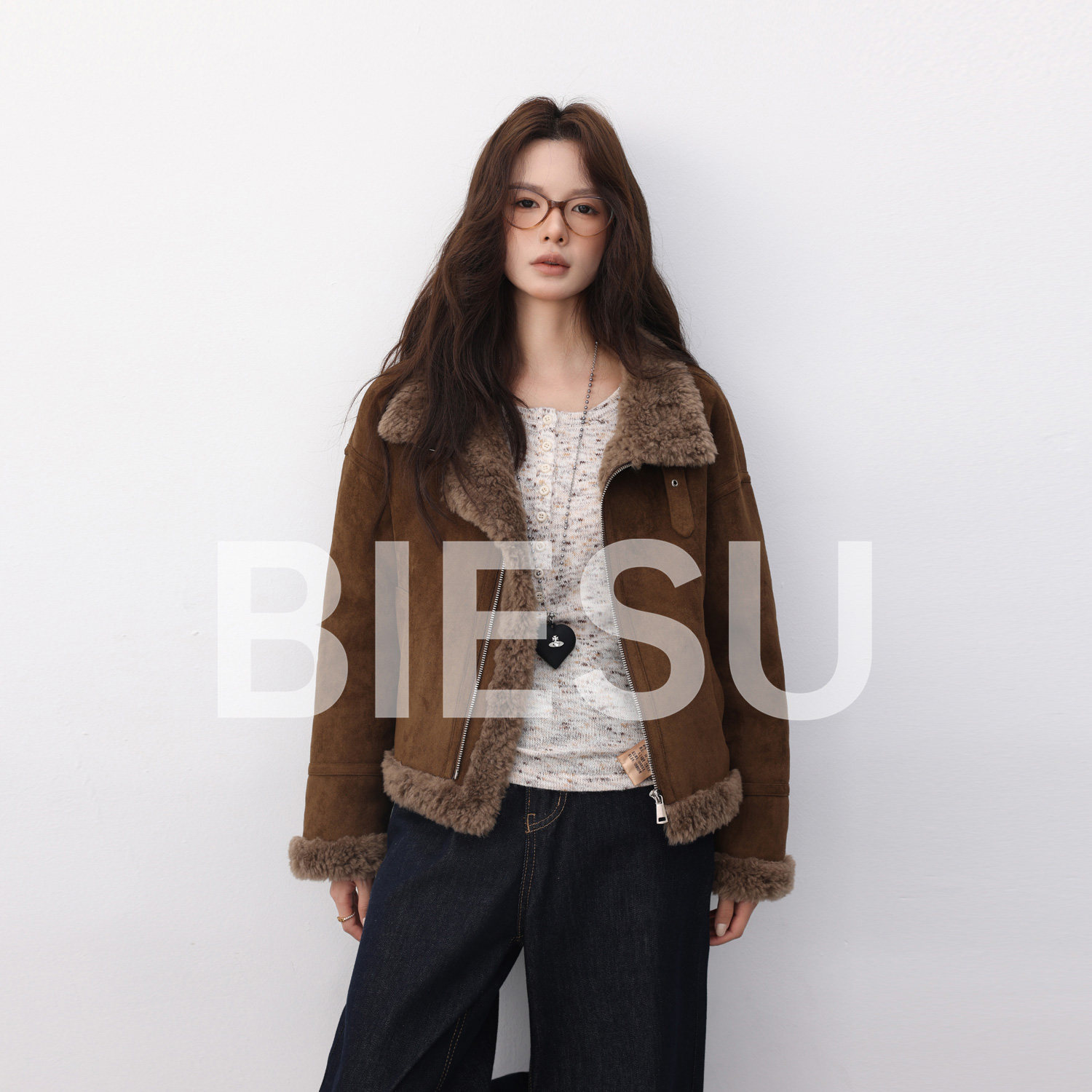 别素 邻家女孩 羊毛颗粒外套-SYNSDYC