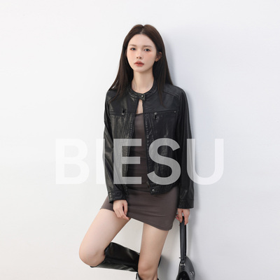 别素 不避锋芒 新极简主义皮衣/短裤-SYNSDYC