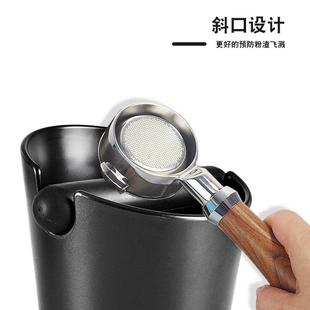 意式 咖啡敲桶粉渣盒家用迷你AFG纳款 咖啡机手柄敲渣容器粉桶收盒