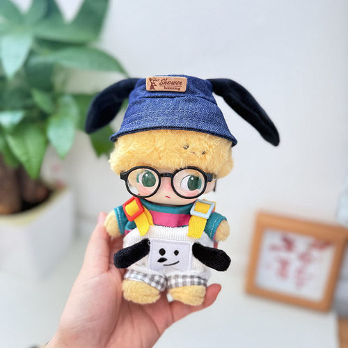 仅娃衣】毛绒挂件DIMOO搪胶衣服布鲁托娃衣眼镜条纹汪套装可爱萌