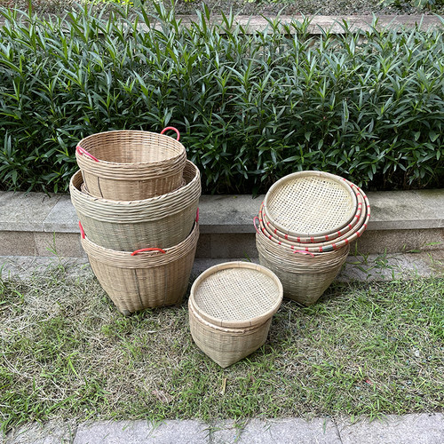 全青箩筐竹编可搭配竹筛