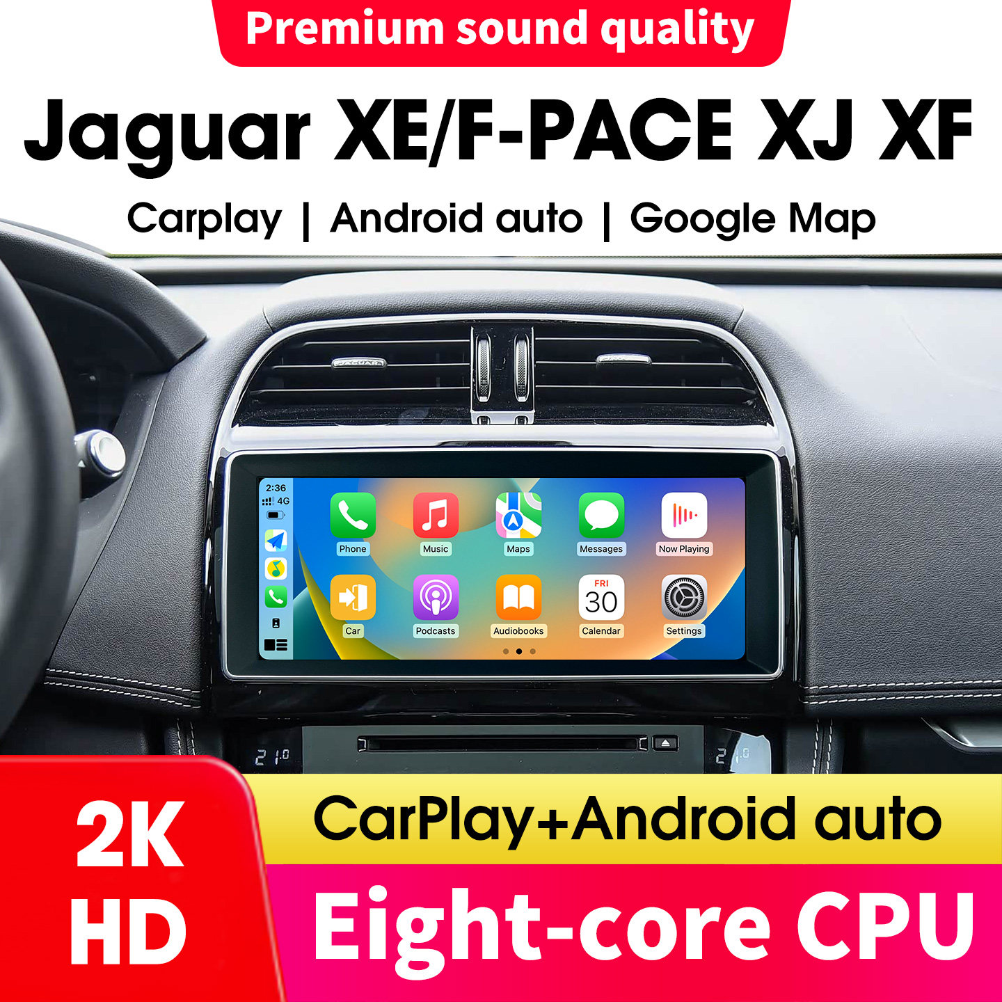 ForJaguarXE/F-PACEXJXF中控