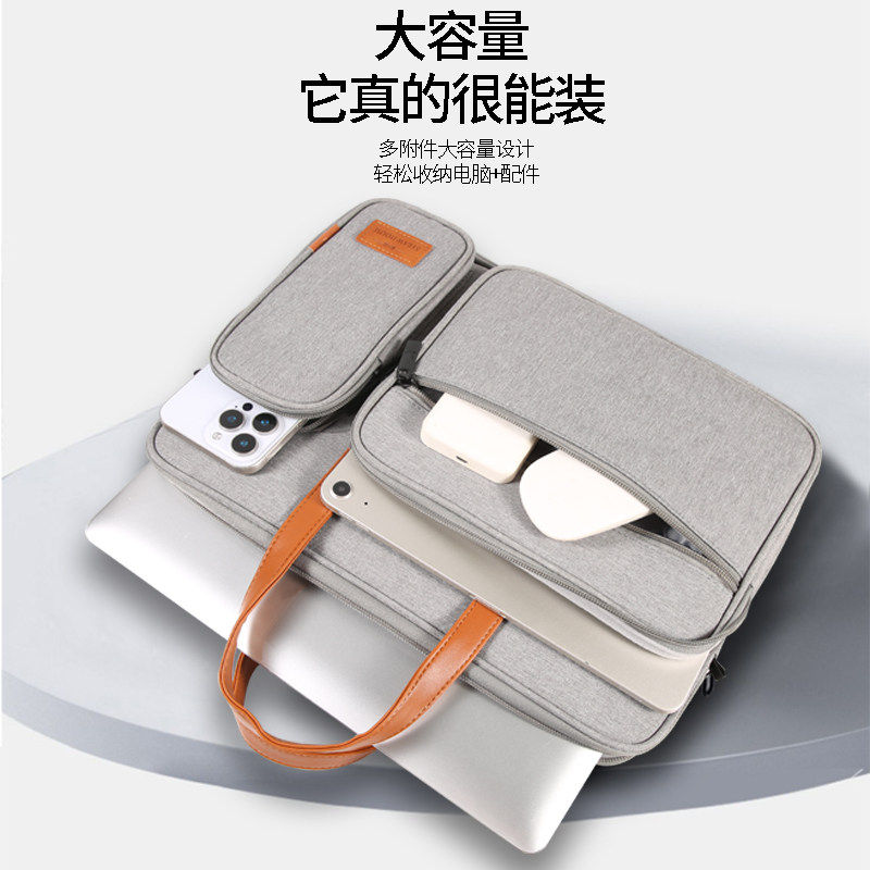 适用外星人笔记本电脑包X16 R2防摔16英寸斜挎包外星人X14 R2多功能手提包18英寸大容量游戏本M18 R2收纳加绒