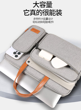 适用外星人笔记本电脑包X16 R2防摔16英寸斜挎包外星人X14 R2多功能手提包18英寸大容量游戏本M18 R2收纳加绒