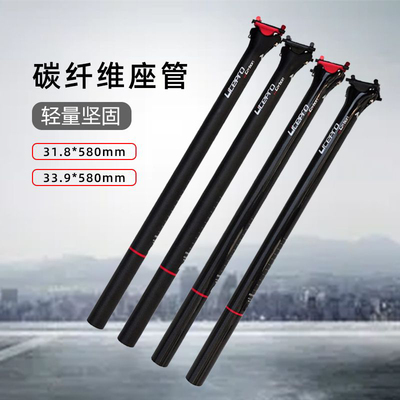 litepro 折叠自行车碳纤维一体座管A65碳纤维坐杆单车412座管配