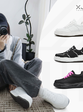 XJXY增高鞋子男鞋厚底小白鞋女男士休闲鞋2025新款秋冬季百搭小众
