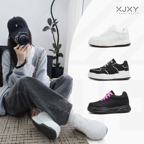 XJXY增高厚底小白鞋春季百搭