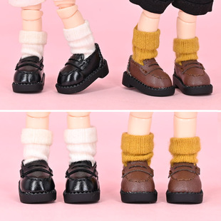 ob11娃鞋 阿巳制服鞋子gsc粘土人皮鞋 Molly衣服素体 p9 12分娃衣