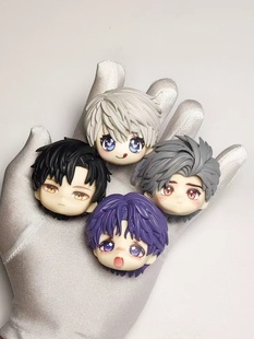 恋与深空GSC头壳沈星回 祁煜 黎深 秦彻粘土人bj d娃娃可拆头壳