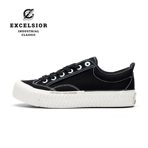 excelsior新款布洛克厚底帆布鞋