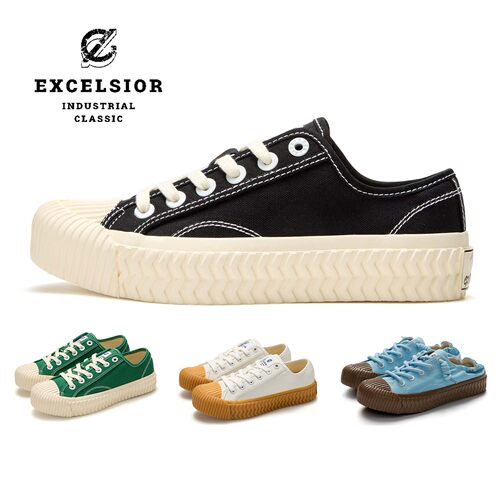 excelsior饼干鞋低帮休闲帆布鞋