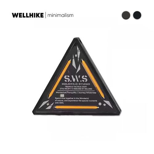 WELLHIKE户外战术三角灯SWS夜灯徽章警示装饰露营氛围迷你小挂灯