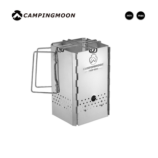 柯曼MT-19不锈钢大号起火师引火器折叠炉一体户外引碳柴火炉碳桶