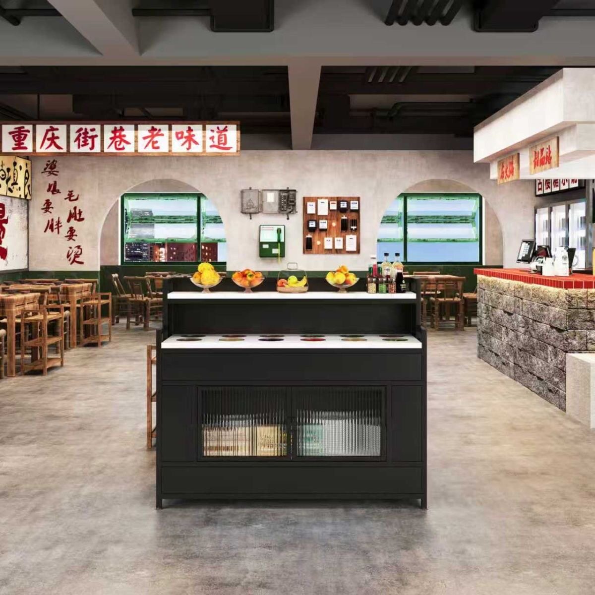 火锅店自助餐调料台商用饭店餐边柜子蘸料柜餐厅调味台酱料小料台,商业/办公家具,调料台,淘宝优惠券,粉丝福利购,淘宝优惠卷