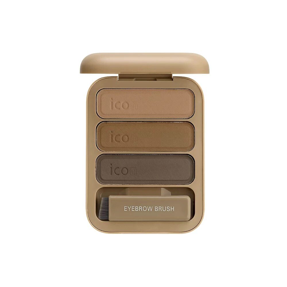 BOB立体三色眉粉女初学者防水防汗自然持妆不易脱色阴影发际线粉