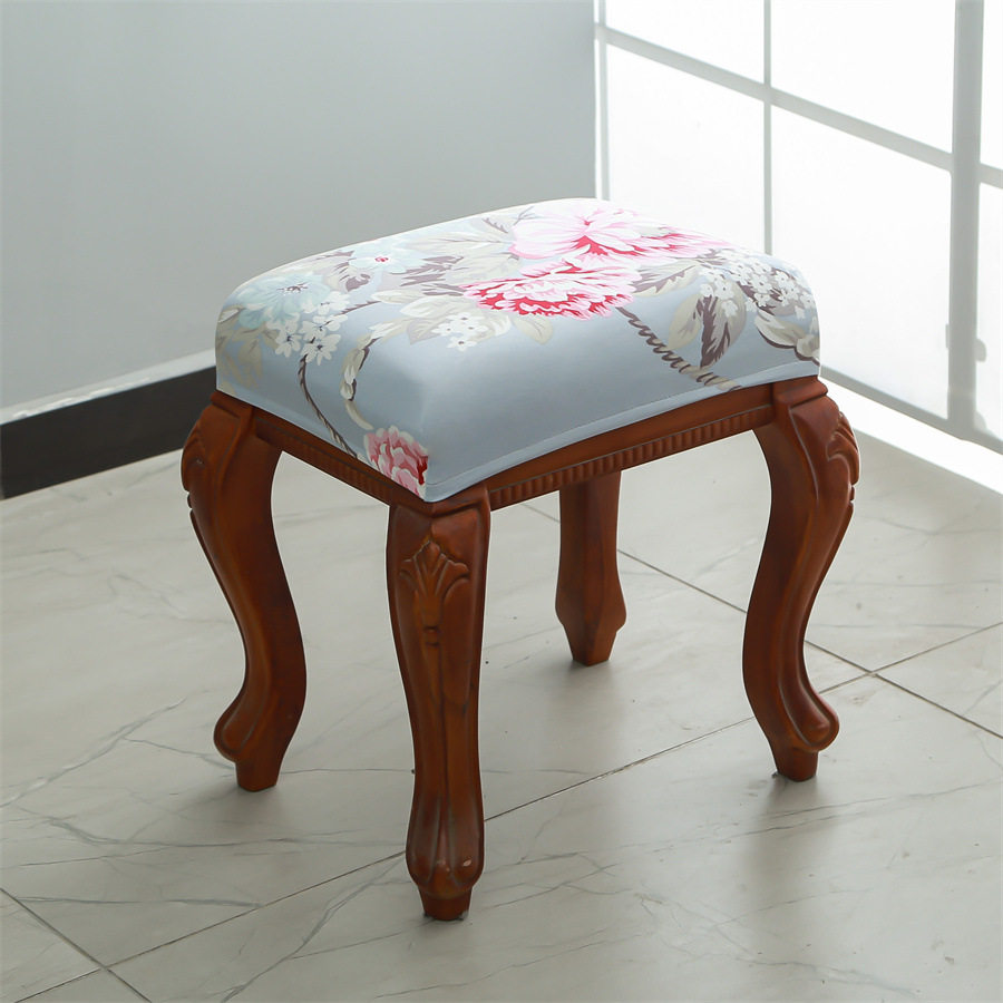 通用梳妆台凳子套罩化妆简约现代家用小木板高端长方形座椅套
