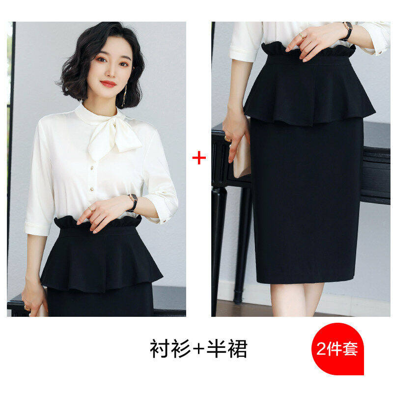J-ME夏季高端职业装气质女神范时尚套装女名媛上班正装ol美容院工