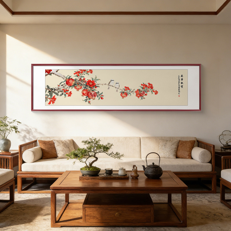 宋氏美学挂画花鸟挂画床头画卧室书房装饰画好寓意主卧背景墙画图片