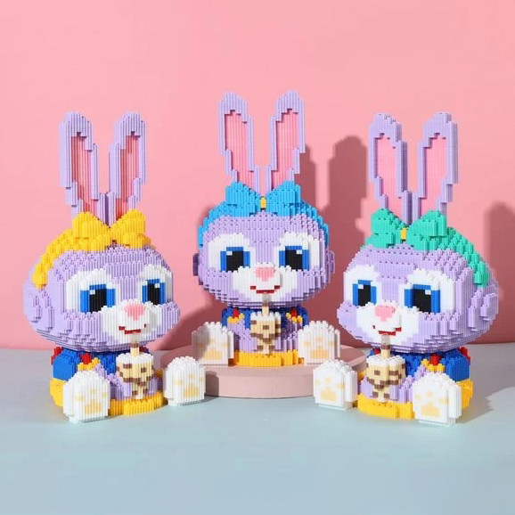 星黛露跳舞卡通小颗粒拼装积木儿童生日礼物益智玩具拼图摆件拼装,玩具/童车/益智/积木/模型,普通塑料积木,淘宝优惠券,粉丝福利购,淘宝优惠卷