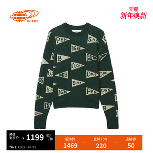 2025冬季 圆领针织衫 新款 时尚 针织毛衣150177XP BEAMS 个性 BOY女装