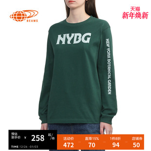 字母装 BEAMS T恤简约休闲款 圆领长袖 饰内搭上衣140484XN BOY女装