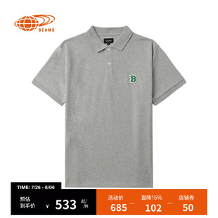 纯色短袖 2025夏季 BEAMS男装 polo衫 020057XO 新款 简约休闲翻领半袖