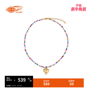 新款 彩色串珠项链2025冬季 可爱精致首饰饰品441947X BEAMS女款 RAY