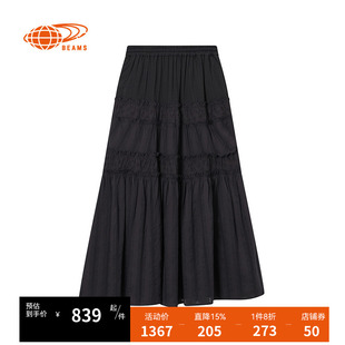 RAY BEAMS女装松紧腰半身裙2025秋季新款甜美温柔伞裙A字裙271347