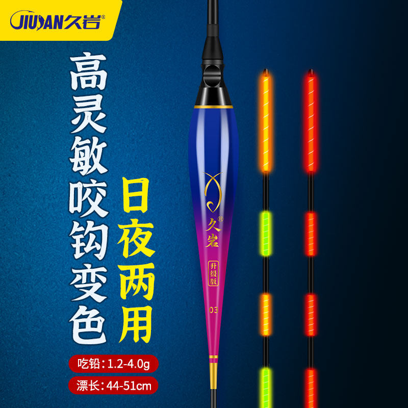 久岩GL咬钩变色日夜两用浮漂高灵敏醒目漂电子漂野钓湖库正品鱼漂,户外/登山/野营/旅行用品,浮漂,淘宝优惠券,粉丝福利购,淘宝优惠卷