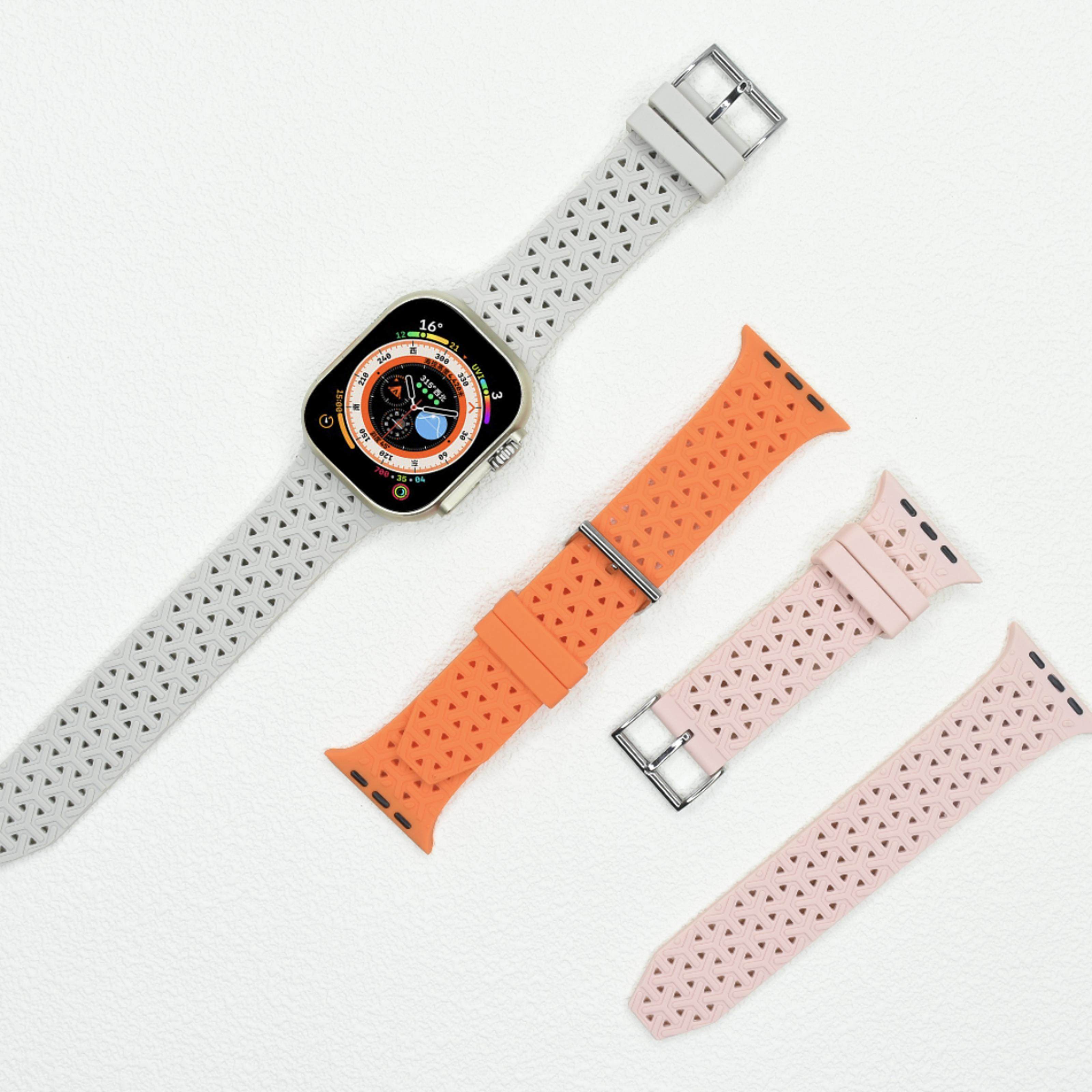 35mm宽电话手表通用表带简约运动透气适用华强北智能s9苹果iWatch