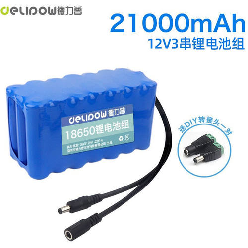 德力普（Delipow）12V锂电池组18650充电电池组带保护板大功率大