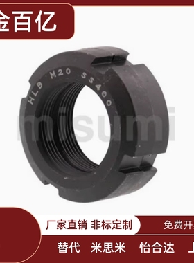 现货组合锁紧螺母HLB12 15 17 20 25 30 40精密重载轴承螺帽SS400