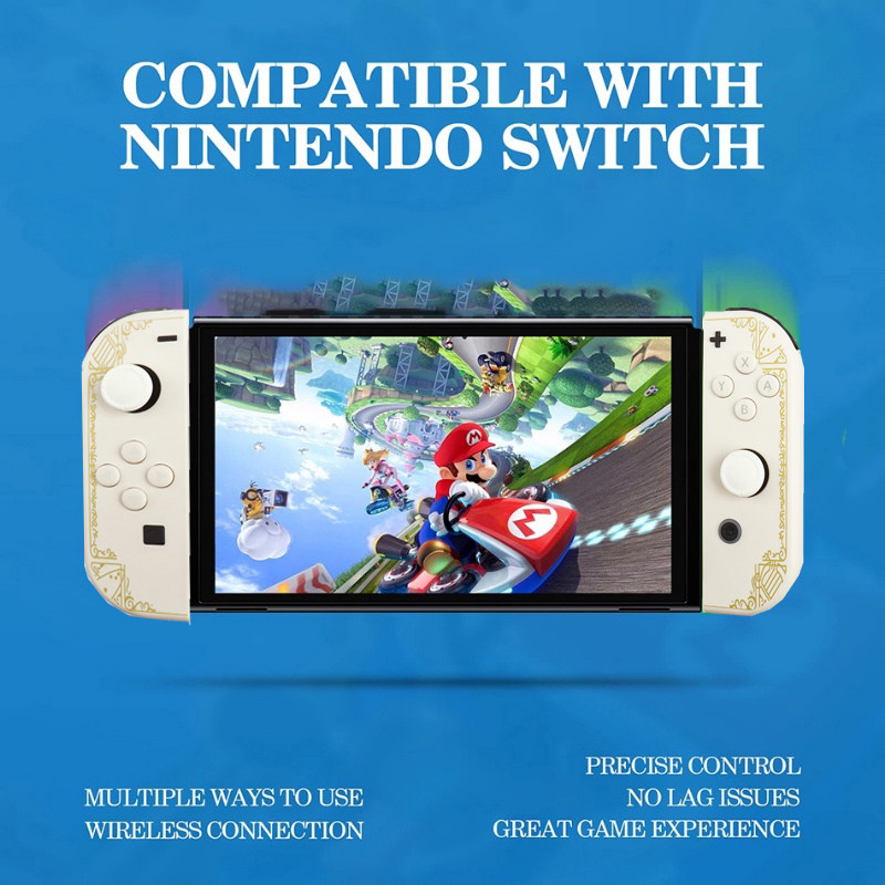 NINTENDO 스위치 컨트롤러 라이트|OLED 조이 콘 엘리트 컨트롤러 투명 블루투스 체성 감각에 적합