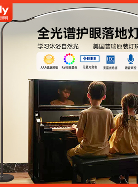 ltaly全光谱护眼落地台灯学习专用床头阅读书桌客厅儿童练钢琴灯