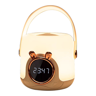 ltaly静音触摸小夜灯婴儿喂奶护眼月子专用床头卧室睡眠闹钟遥控