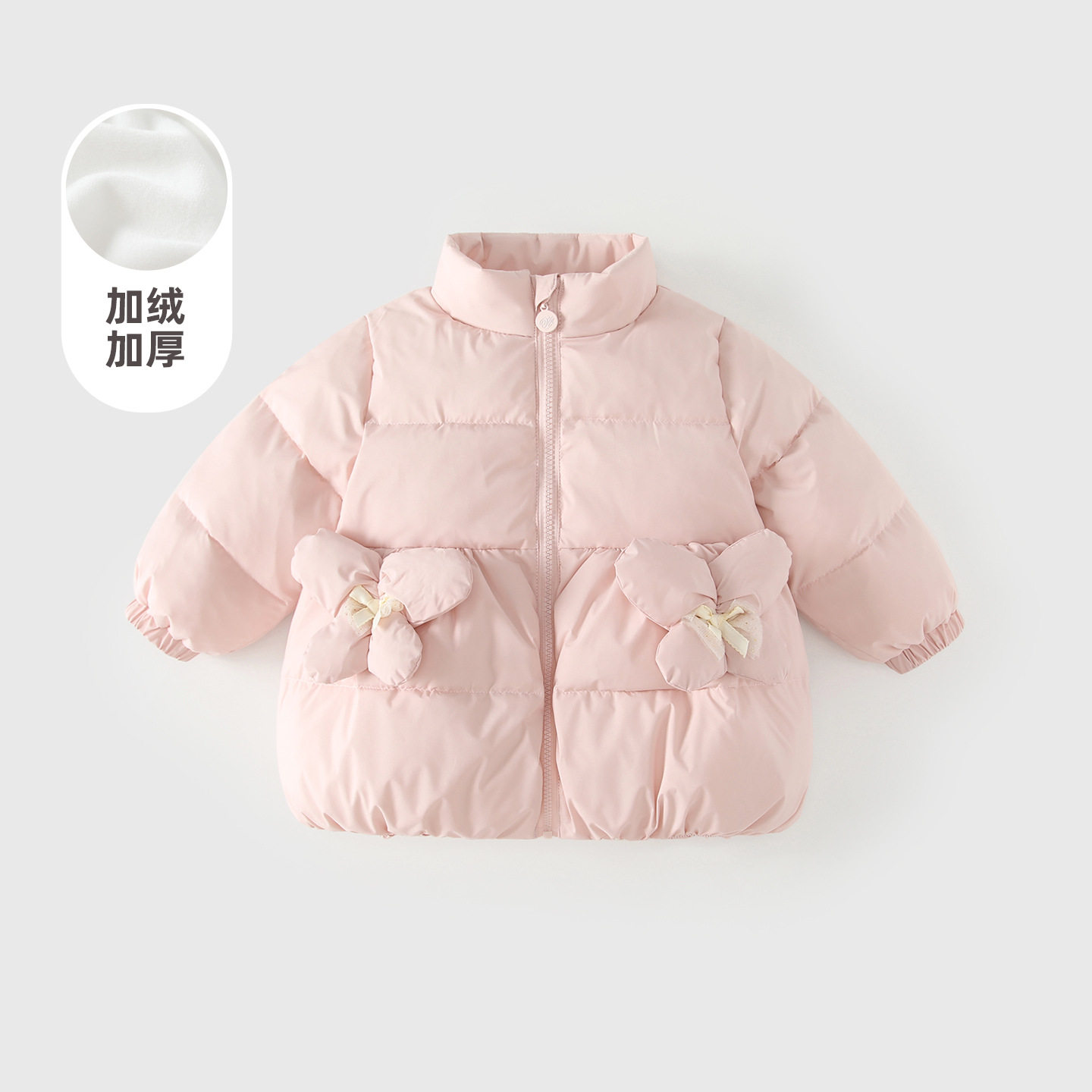 婴幼儿棉服秋冬装女童夹棉外套女宝宝冬季加厚保暖棉袄上衣外出服