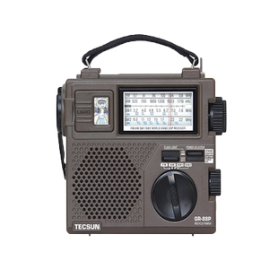德生GR-88P 手摇发电防灾应急收音机便携式DSP芯片指针式带照明灯