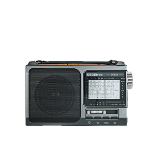 德劲DE658 全波段收音机插卡蓝牙音响指针复古式老人半导体电台