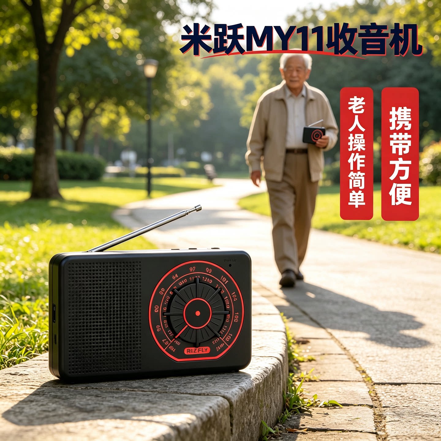5号电池供电两波段应急收音机