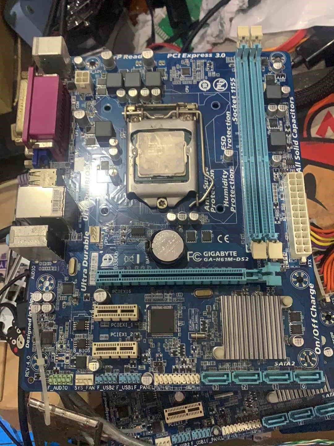 技嘉ga-h61m-ds2主板 i5 3470处理器 8g内