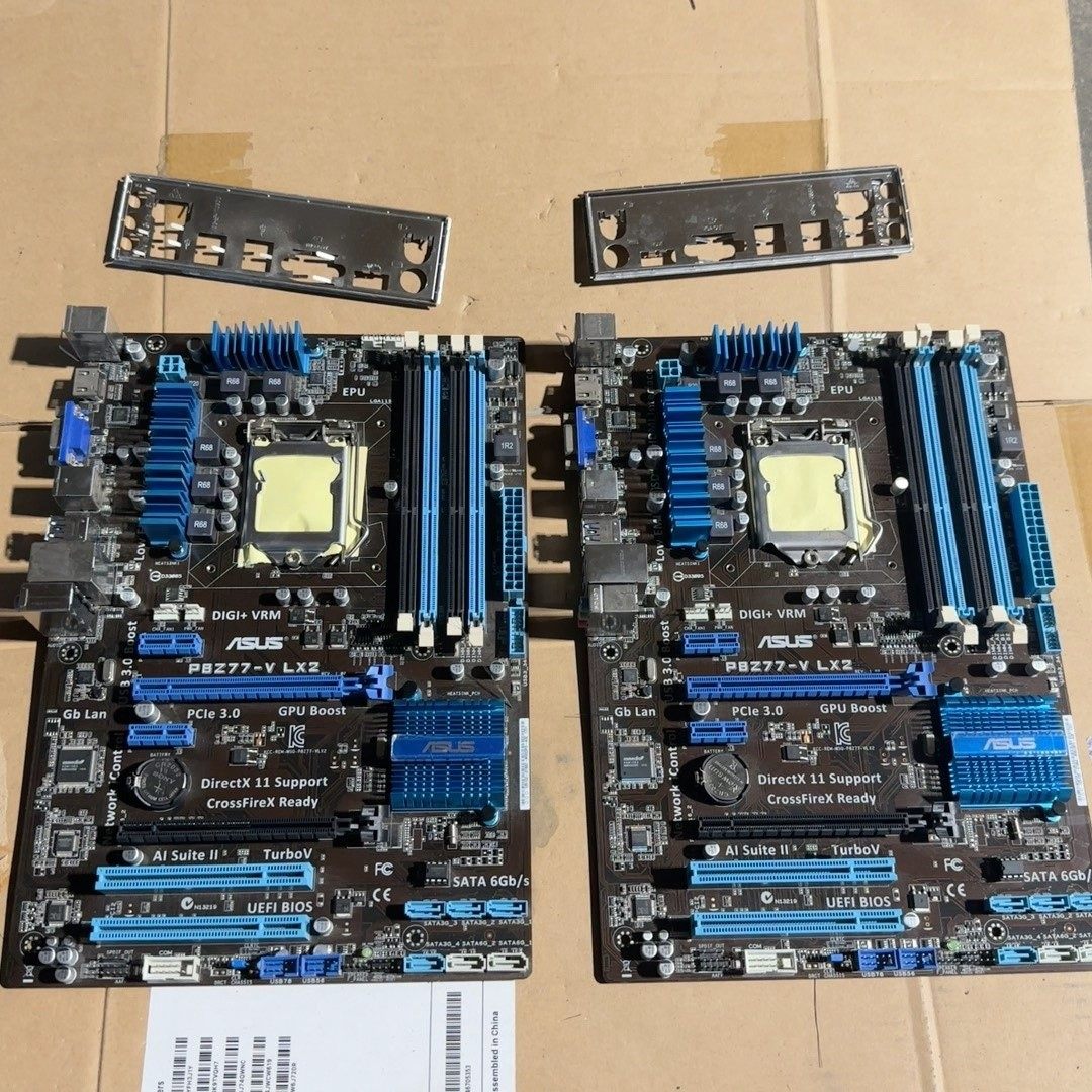 华硕z77-v lx2主板 豪华大板 使用正常 有挡板