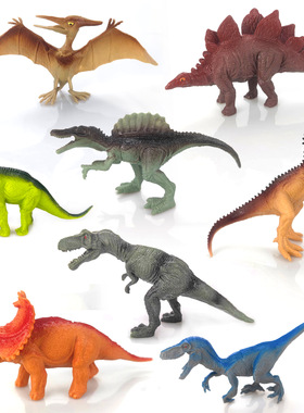 亚马逊侏罗纪霸王龙剑龙雷龙三角龙恐龙仿真玩具模型摆件教具