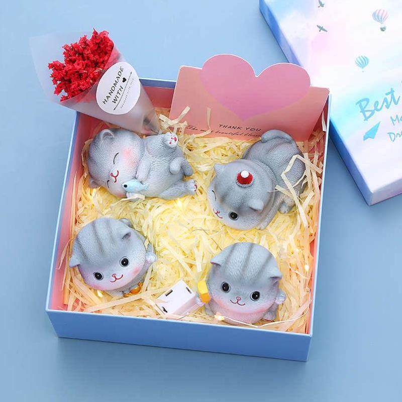 猫咪节日礼品可爱生日礼物女生同学便宜装饰摆饰妇女节送男友闺蜜