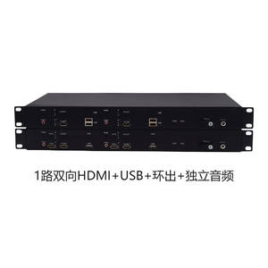 京懿烨1路2路1080P/4K高清HDMI光端机KVM转光纤收发延长器带USB环
