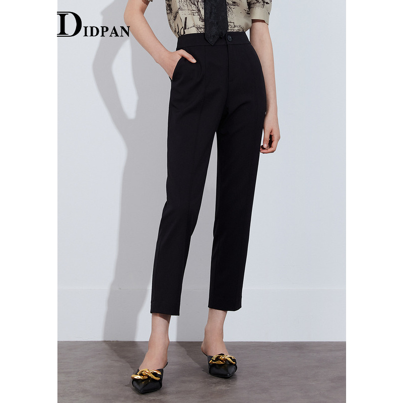 IDPAN女士春季九分裤直通西装裤