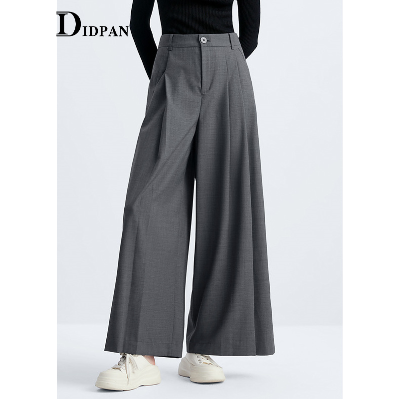 IDPAN女装秋季休闲阔腿裤