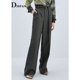 新款 垂感长裤 高腰直筒通勤百搭极简阔腿裤 子西装 裤 IDPAN女装
