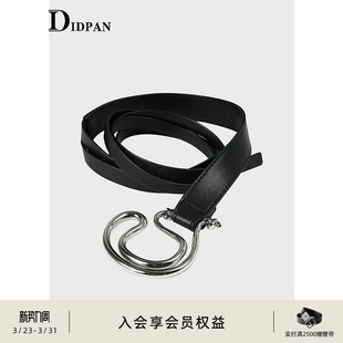 设计感气质百搭简约腰带 商场同款 IDPAN女装 品牌皮带新款