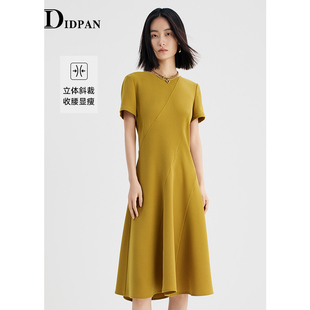高级感通勤时尚 新款 气质茶歇裙品牌裙子 连衣裙夏季 IDPAN短袖