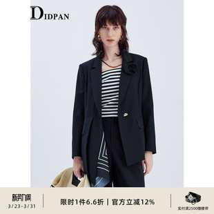 通勤高级感超好看气质廓形西装 时尚 外套 新款 IDPAN女装